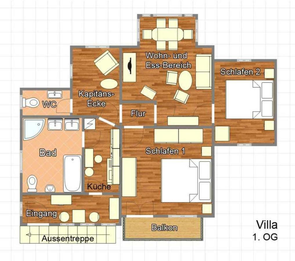 Strandvilla Rheingold - Ferienwohnung Da Vinci 괴렌 외부 사진